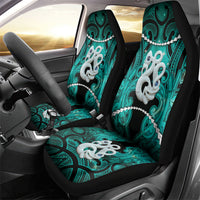 Maori Matariki Manaia Turquoise Car Seat Cover Maori Kowhaiwhai Pattern Galaxy LT01 - Polynesian Pride