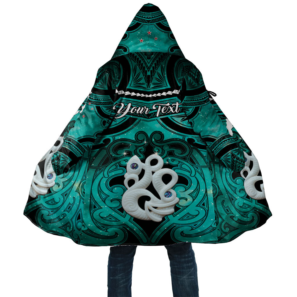 Personalised Maori Matariki Manaia Turquoise Cloak Maori Kowhaiwhai Pattern Galaxy