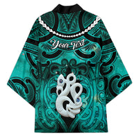 Personalised Maori Matariki Manaia Turquoise Kimono Maori Kowhaiwhai Pattern Galaxy