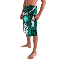 Personalised Maori Matariki Manaia Turquoise Lavalava Maori Kowhaiwhai Pattern Galaxy LT01 - Polynesian Pride