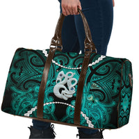 Maori Matariki Manaia Turquoise Travel Bag Maori Kowhaiwhai Pattern Galaxy LT01 - Polynesian Pride