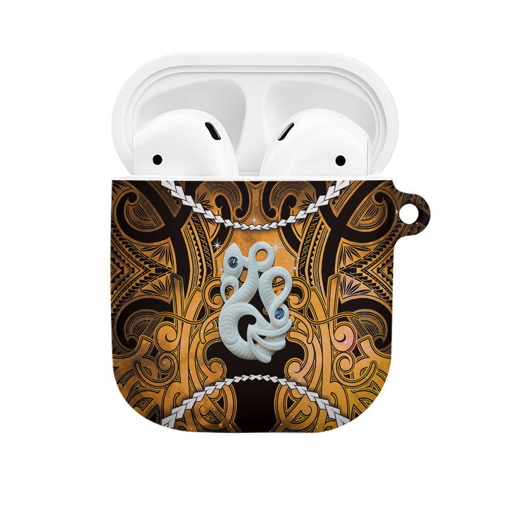 Maori Matariki Manaia Kowhai AirPods Case Maori Kowhaiwhai Pattern Galaxy