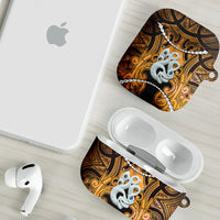 Maori Matariki Manaia Kowhai AirPods Case Maori Kowhaiwhai Pattern Galaxy LT01 - Polynesian Pride
