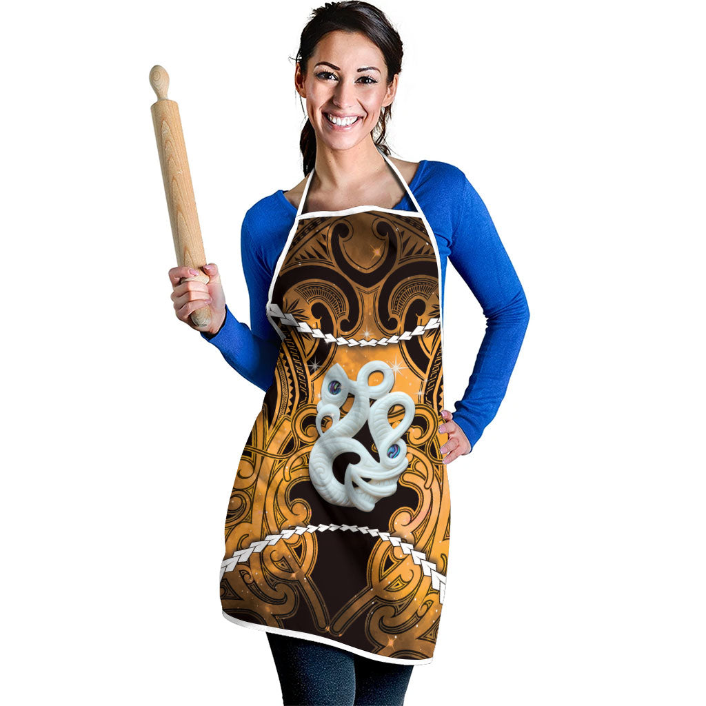 Maori Matariki Manaia Kowhai Apron Maori Kowhaiwhai Pattern Galaxy LT01 - Polynesian Pride
