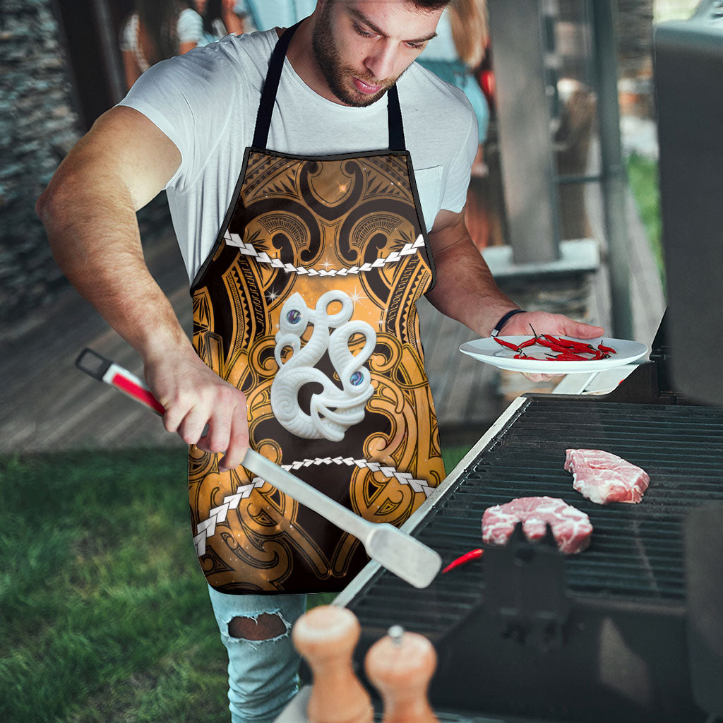 Maori Matariki Manaia Kowhai Apron Maori Kowhaiwhai Pattern Galaxy LT01 - Polynesian Pride