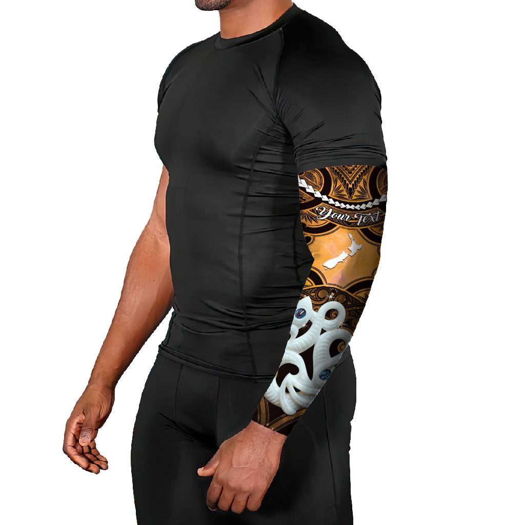 Personalised Maori Matariki Manaia Kowhai Arm Sleeves Maori Kowhaiwhai Pattern Galaxy LT01 - Polynesian Pride