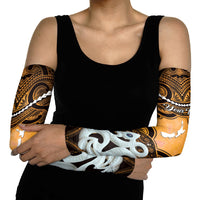 Personalised Maori Matariki Manaia Kowhai Arm Sleeves Maori Kowhaiwhai Pattern Galaxy LT01 - Polynesian Pride