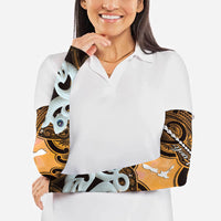 Personalised Maori Matariki Manaia Kowhai Arm Sleeves Maori Kowhaiwhai Pattern Galaxy LT01 - Polynesian Pride