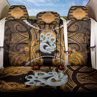 Maori Matariki Manaia Kowhai Back Car Seat Cover Maori Kowhaiwhai Pattern Galaxy LT01 One Size Yellow - Polynesian Pride