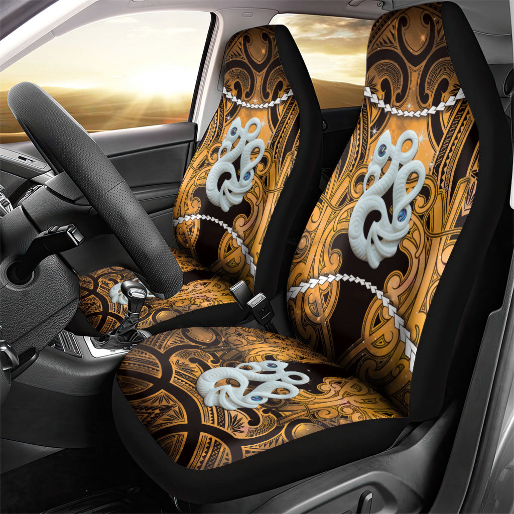 Maori Matariki Manaia Kowhai Car Seat Cover Maori Kowhaiwhai Pattern Galaxy LT01 - Polynesian Pride