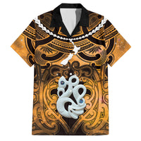 Personalised Maori Matariki Manaia Kowhai Family Matching Mermaid Dress and Hawaiian Shirt Maori Kowhaiwhai Pattern Galaxy