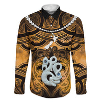 Personalised Maori Matariki Manaia Kowhai Family Matching Off Shoulder Maxi Dress and Hawaiian Shirt Maori Kowhaiwhai Pattern Galaxy