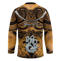 Personalised Maori Matariki Manaia Kowhai Hockey Jersey Maori Kowhaiwhai Pattern Galaxy LT01 - Polynesian Pride