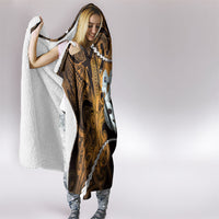 Maori Matariki Manaia Kowhai Hooded Blanket Maori Kowhaiwhai Pattern Galaxy LT01 - Polynesian Pride