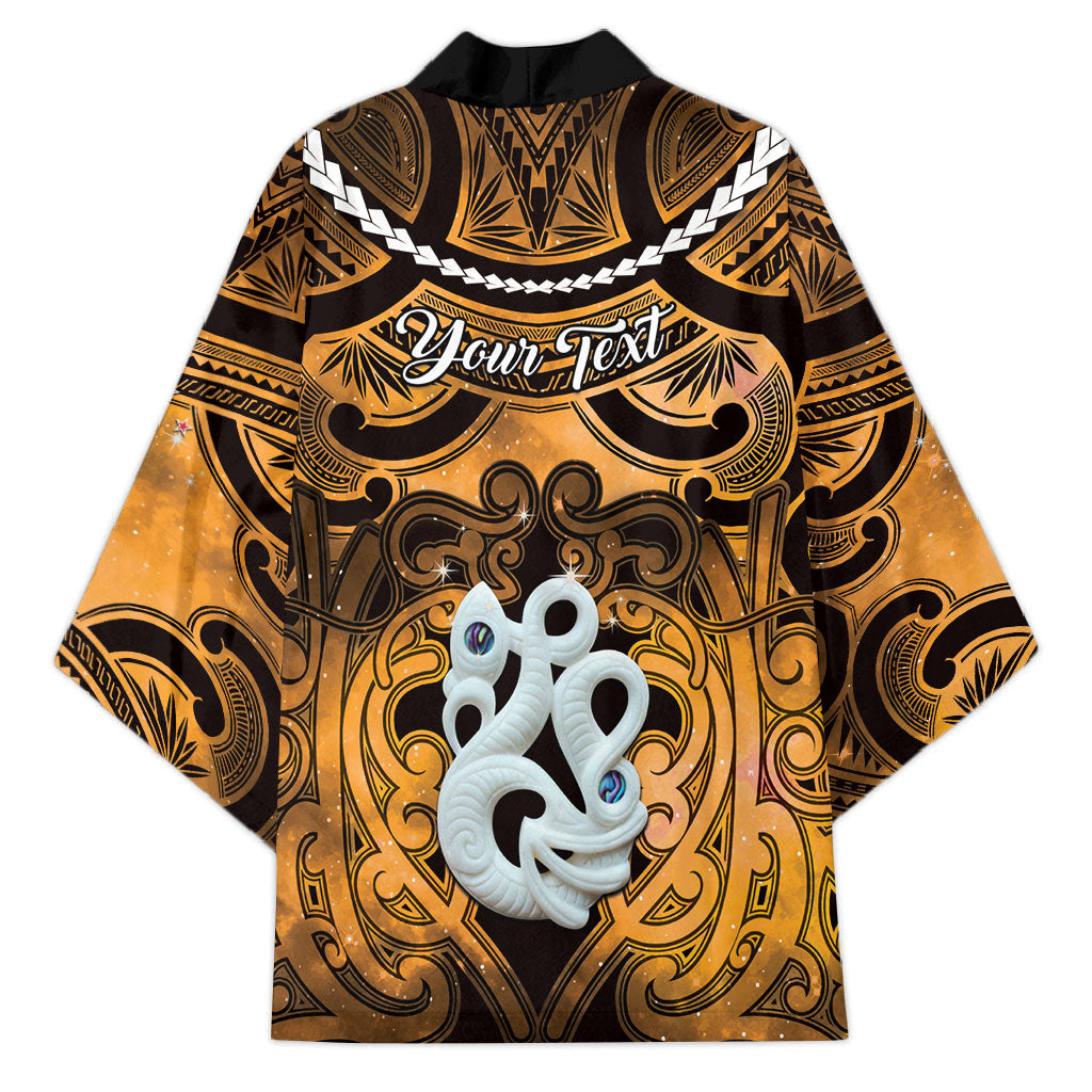 Personalised Maori Matariki Manaia Kowhai Kimono Maori Kowhaiwhai Pattern Galaxy LT01 - Polynesian Pride