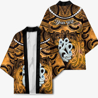 Personalised Maori Matariki Manaia Kowhai Kimono Maori Kowhaiwhai Pattern Galaxy LT01 - Polynesian Pride