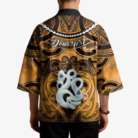 Personalised Maori Matariki Manaia Kowhai Kimono Maori Kowhaiwhai Pattern Galaxy LT01 - Polynesian Pride