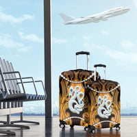 Maori Matariki Manaia Kowhai Luggage Cover Maori Kowhaiwhai Pattern Galaxy LT01 - Polynesian Pride
