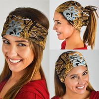 Maori Matariki Manaia Kowhai Neck Gaiter Maori Kowhaiwhai Pattern Galaxy LT01 - Polynesian Pride