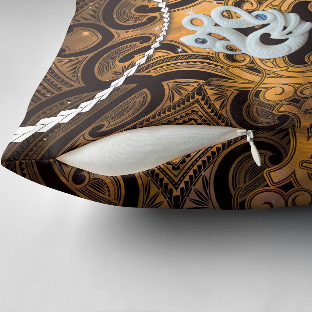 Maori Matariki Manaia Kowhai Pillow Cover Maori Kowhaiwhai Pattern Galaxy LT01 - Polynesian Pride
