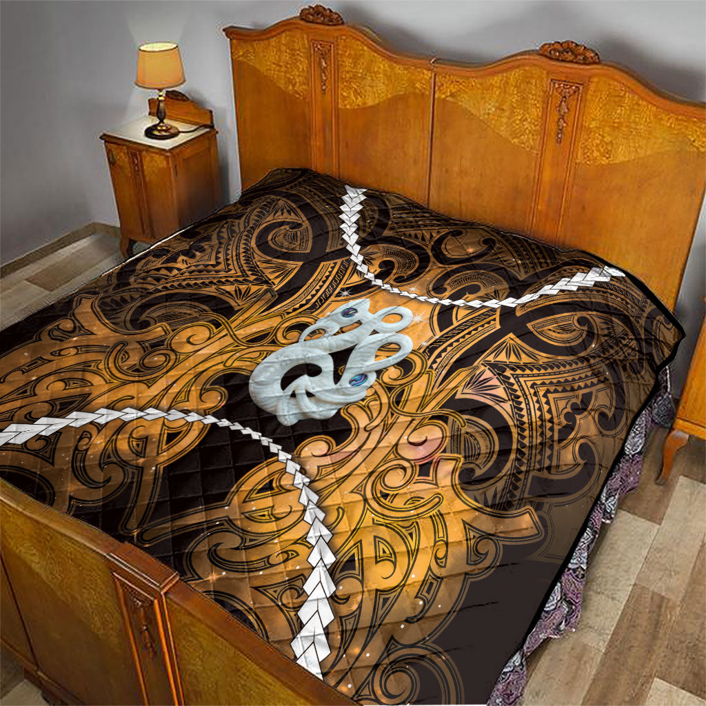 Maori Matariki Manaia Kowhai Quilt Maori Kowhaiwhai Pattern Galaxy LT01 - Polynesian Pride