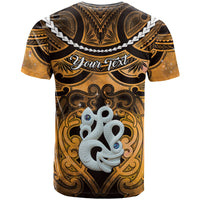 Personalised Maori Matariki Manaia Kowhai T Shirt Maori Kowhaiwhai Pattern Galaxy LT01 - Polynesian Pride