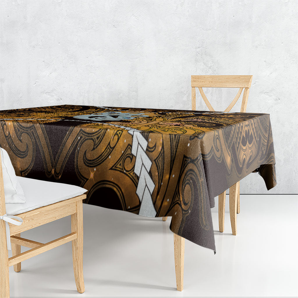 Maori Matariki Manaia Kowhai Tablecloth Maori Kowhaiwhai Pattern Galaxy LT01 - Polynesian Pride