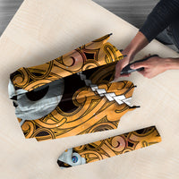 Maori Matariki Manaia Kowhai Umbrella Maori Kowhaiwhai Pattern Galaxy LT01 - Polynesian Pride