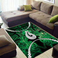 Maori Matariki Hei Matau Kakariki Area Rug Maori Kowhaiwhai Pattern Galaxy
