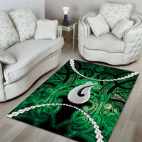 Maori Matariki Hei Matau Kakariki Area Rug Maori Kowhaiwhai Pattern Galaxy