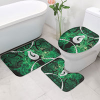 Maori Matariki Hei Matau Kakariki Bathroom Set Maori Kowhaiwhai Pattern Galaxy LT01 - Polynesian Pride