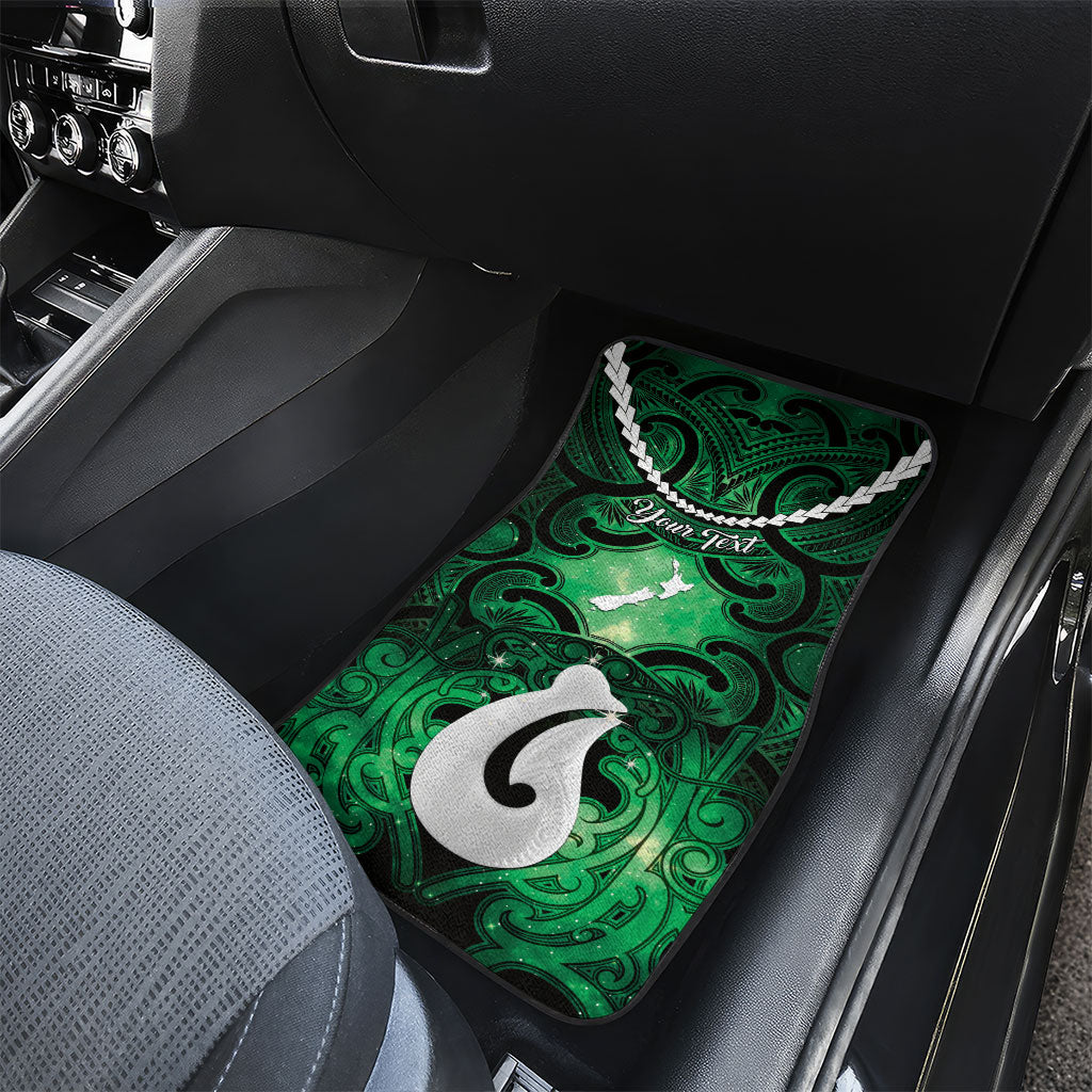 Personalised Maori Matariki Hei Matau Kakariki Car Mats Maori Kowhaiwhai Pattern Galaxy LT01 - Polynesian Pride