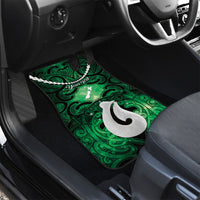 Personalised Maori Matariki Hei Matau Kakariki Car Mats Maori Kowhaiwhai Pattern Galaxy LT01 - Polynesian Pride
