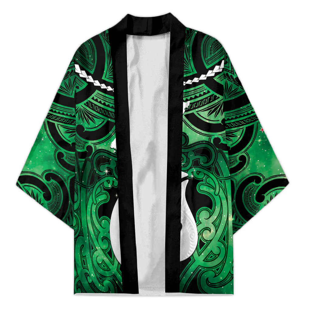 Personalised Maori Matariki Hei Matau Kakariki Kimono Maori Kowhaiwhai Pattern Galaxy