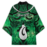 Personalised Maori Matariki Hei Matau Kakariki Kimono Maori Kowhaiwhai Pattern Galaxy LT01 - Polynesian Pride