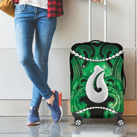 Maori Matariki Hei Matau Kakariki Luggage Cover Maori Kowhaiwhai Pattern Galaxy LT01 - Polynesian Pride