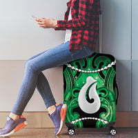 Maori Matariki Hei Matau Kakariki Luggage Cover Maori Kowhaiwhai Pattern Galaxy LT01 - Polynesian Pride