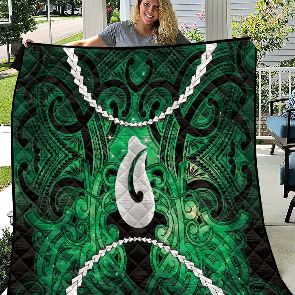Maori Matariki Hei Matau Kakariki Quilt Maori Kowhaiwhai Pattern Galaxy