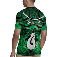 Personalised Maori Matariki Hei Matau Kakariki Rugby Jersey Maori Kowhaiwhai Pattern Galaxy