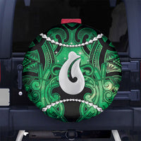 Maori Matariki Hei Matau Kakariki Spare Tire Cover Maori Kowhaiwhai Pattern Galaxy LT01 No hole Green - Polynesian Pride