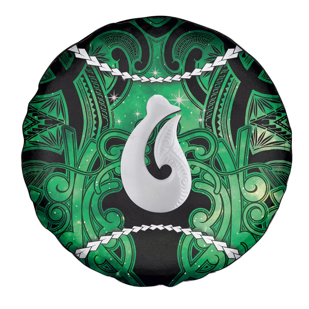 Maori Matariki Hei Matau Kakariki Spare Tire Cover Maori Kowhaiwhai Pattern Galaxy LT01 - Polynesian Pride