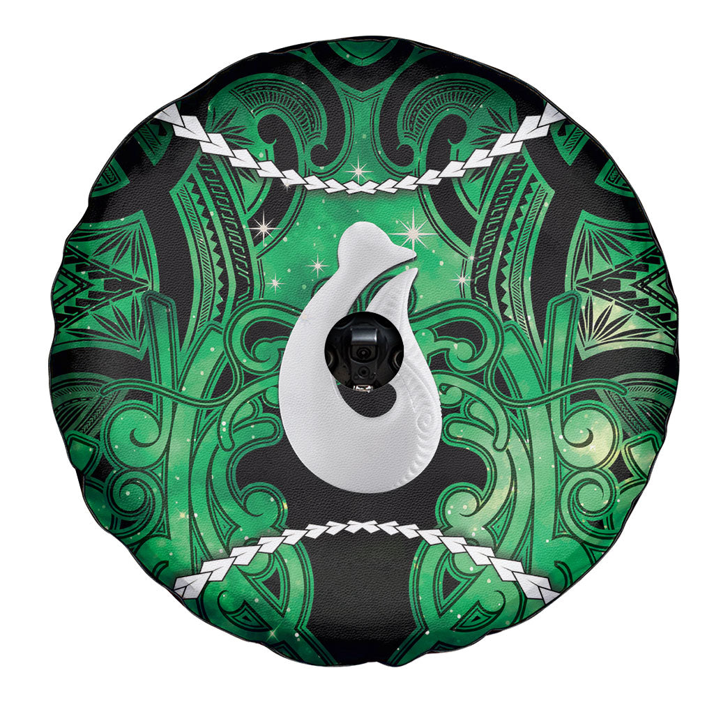 Maori Matariki Hei Matau Kakariki Spare Tire Cover Maori Kowhaiwhai Pattern Galaxy LT01 - Polynesian Pride