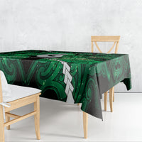 Maori Matariki Hei Matau Kakariki Tablecloth Maori Kowhaiwhai Pattern Galaxy LT01 - Polynesian Pride