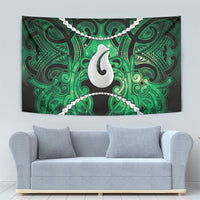 Maori Matariki Hei Matau Kakariki Tapestry Maori Kowhaiwhai Pattern Galaxy LT01 - Polynesian Pride