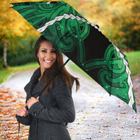 Maori Matariki Hei Matau Kakariki Umbrella Maori Kowhaiwhai Pattern Galaxy LT01 - Polynesian Pride