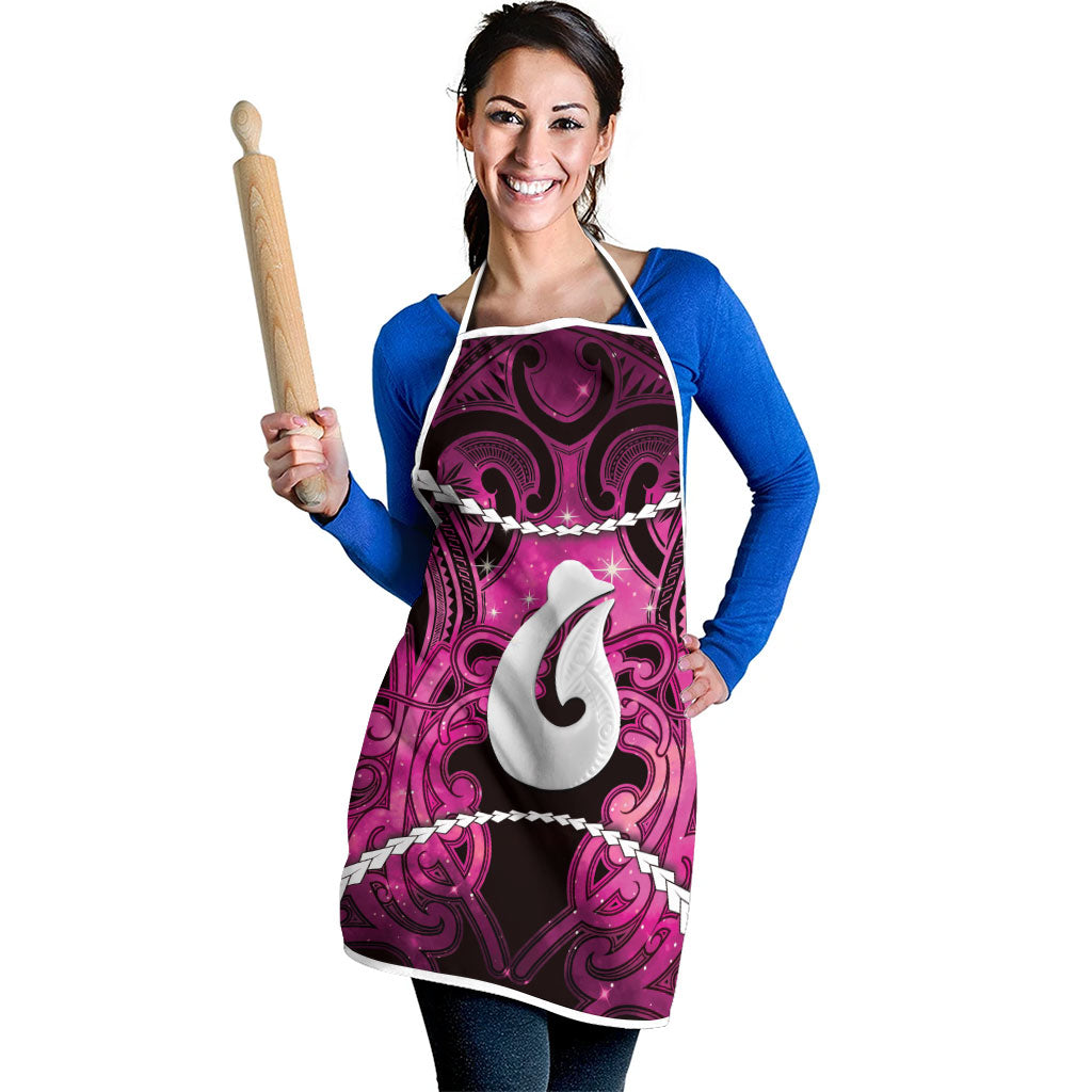 Maori Matariki Hei Matau Mawhero Apron Maori Kowhaiwhai Pattern Galaxy LT01 - Polynesian Pride