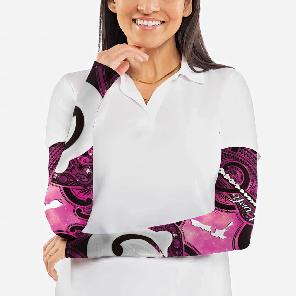 Personalised Maori Matariki Hei Matau Mawhero Arm Sleeves Maori Kowhaiwhai Pattern Galaxy LT01 - Polynesian Pride