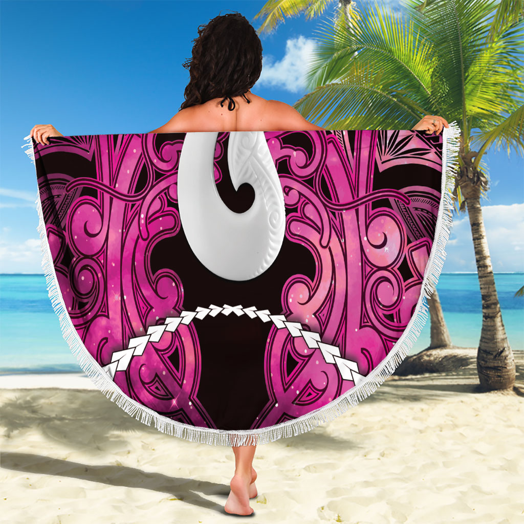 Maori Matariki Hei Matau Mawhero Beach Blanket Maori Kowhaiwhai Pattern Galaxy LT01 - Polynesian Pride