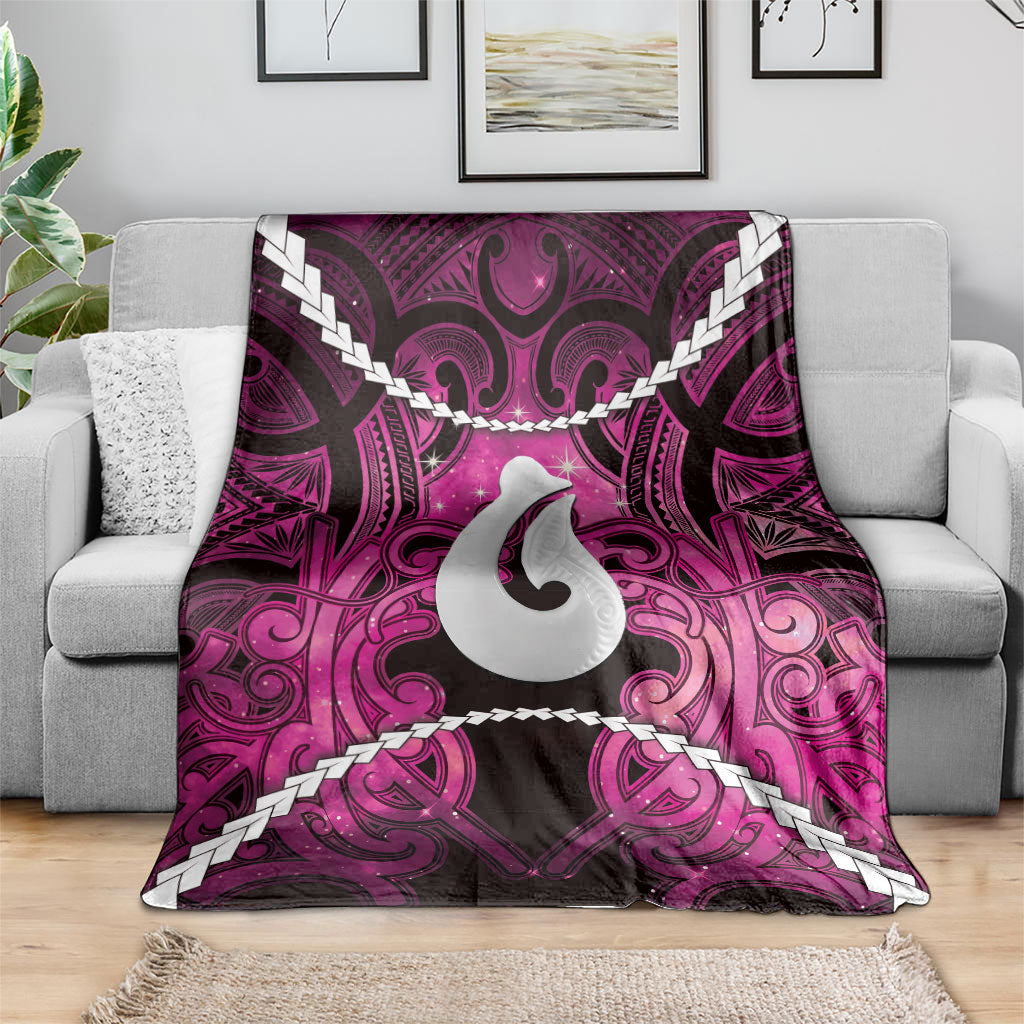Maori Matariki Hei Matau Mawhero Blanket Maori Kowhaiwhai Pattern Galaxy LT01 - Polynesian Pride