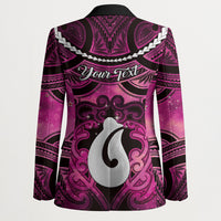 Personalised Maori Matariki Hei Matau Mawhero Blazer Maori Kowhaiwhai Pattern Galaxy LT01 - Polynesian Pride